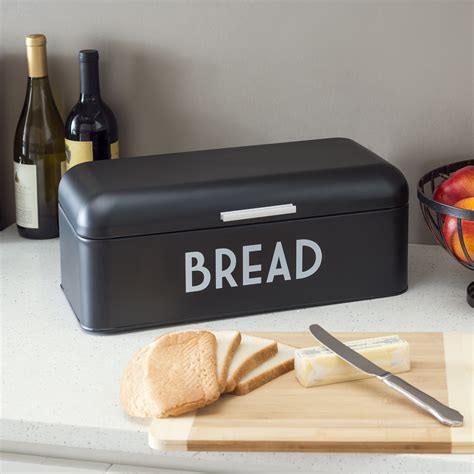 home basics metal bread box|metal bread box walmart.